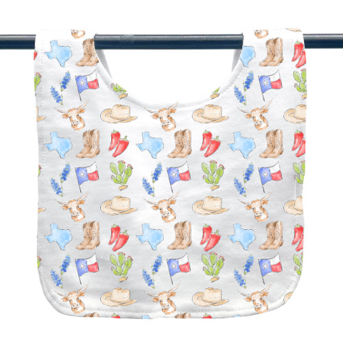 Texas Icons Baby Bib - ONLINE EXCLUSIVE