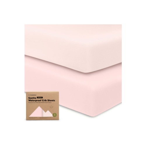 2-Pack Soothe [Protect+] Waterproof Crib Sheets