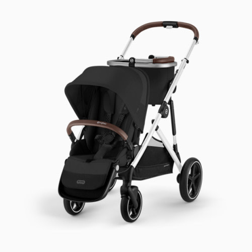 Cybex Gazelle S Stroller - Moon Black/Silver Frame