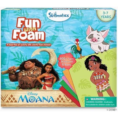 Skillmatics Fun with Foam – Disney Moana, Art & Craft Kit, Gift for Kids