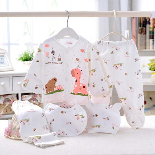 yocbz Newborn Baby Outfit Set 5PCS Cute Stuff Baby Clothing A,One Size