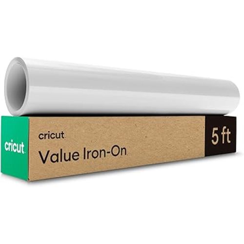 Cricut® Value Iron-On, White (12 in x 5 ft)- HTV Heat Transfer Vinyl