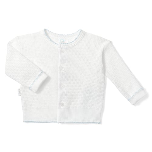 PatyKnit™ Cardigan Sweater in White - 3M