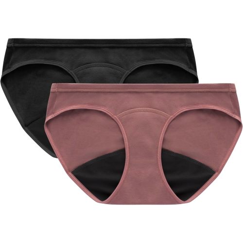 Hanes Women's Maternity Light Leak Hipster Underwear, Under the Belly, Pregnancy & Post Partum Panty, 2-pk