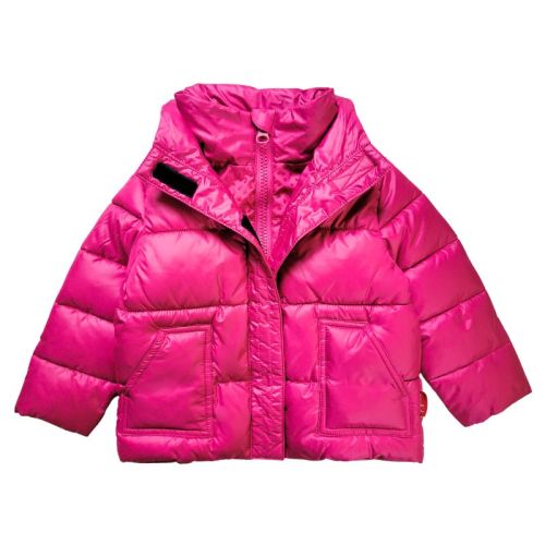 The Road Coat Vegan in Fuchsia - Warm &amp; Water-Repellent Car Seat Coat
