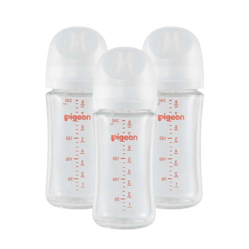 Pigeon - Glass Bottle 8oz (3-Pack) with M Nipple 3M+ - Walmart.ca