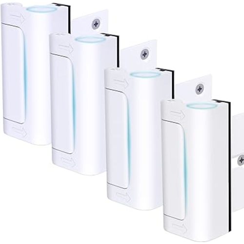 4Pack Door Reinforcement Lock Withstands 800lbs of Force - White Extra Proof Door Lock for Kids Safety Drilling Required,Prevents Unauthorized Entry,Add a Door Security Locks for Home Safety & Privacy