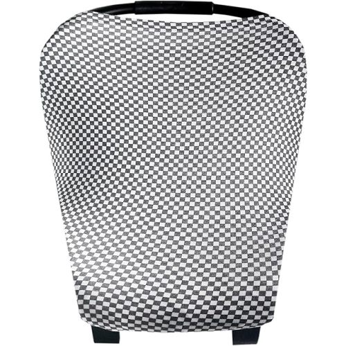 Baby Car Seat Cover Canopy and Nursing Cover Multi-Use Stretchy 5 in 1 Gift "Nash" by Copper Pearl