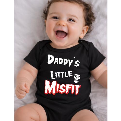 Daddy's Little Misfit Baby Bodysuit