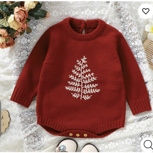 Baby Wheat Hand-Embroidered Woven Romper