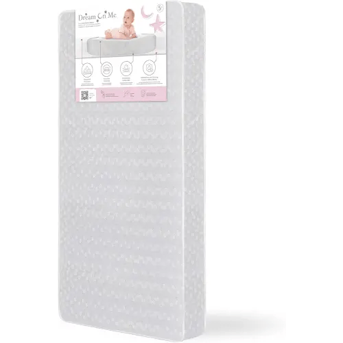 Dream On Me Honeycomb Orthopedic Firm Fiber Standard Baby Crib Mattress, Greenguard Gold and JPMA Certified, 5” Fiber Core Optimum Support, Fits Crib and Toddler Bed, Waterproof Vinyl Cover