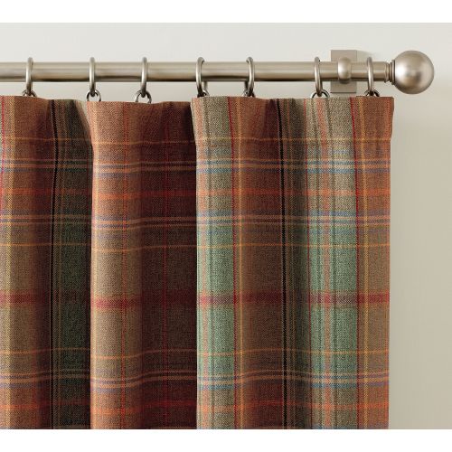 Woodrow Plaid Curtain - Set of 2