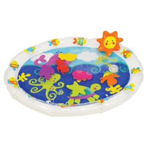 Kidoozie Pat 'n Laugh Water Mat for Infants and Toddlers ages 3-18 months; Encourage Tummy Time with 6 Fun Floating Sea Friends to Discover