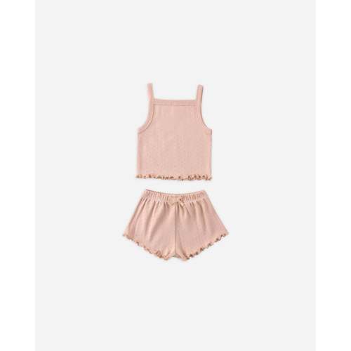 Pointelle Tank + Shortie Set Petit Fleur