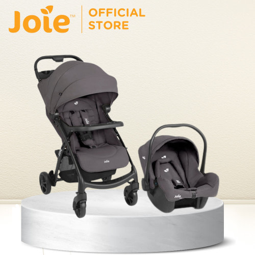 Joie Muze LX Travel System with Juva Car Seat (Toffee, Thunder)