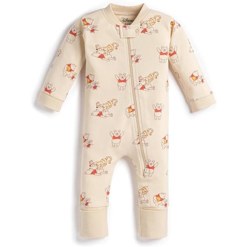 MONICA + ANDY One Piece Baby Pajamas, 100% Organic Baby Clothes for Girls and Boys, Sizes For Newborn and Infant