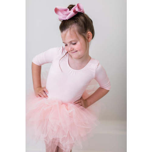 Ballet Pink 3/4 Tutu Leotard | Mila & Rose