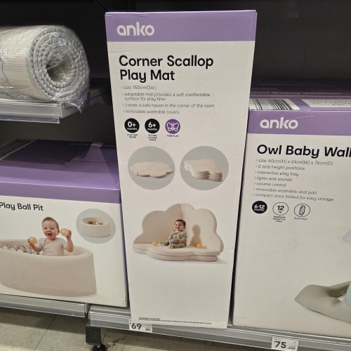 Corner Scallop Play Mat - In Store Only