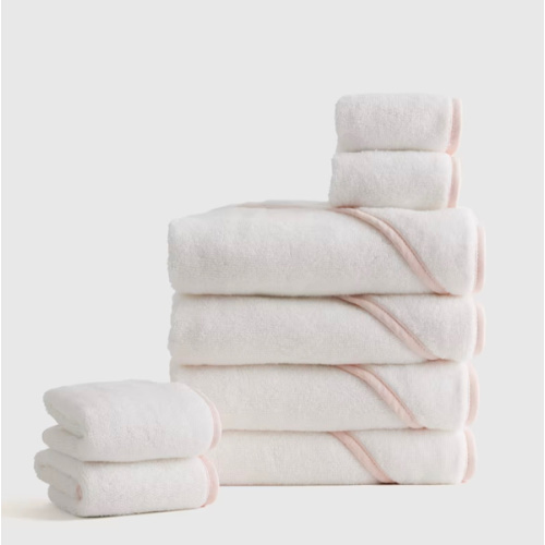 Organic Turkish Cotton Baby Bath Bundle 8-Pack in Soft Pink