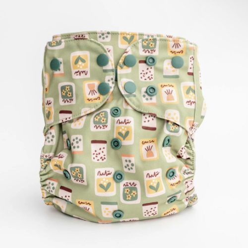 Luxe Pocket Cloth Diaper with Dual Inner Gussets and Athletic Wicking Jersey