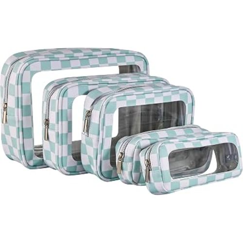 Waterproof Clear TPU 5-Piece Diaper Bag Organizer Pouch Packing cube