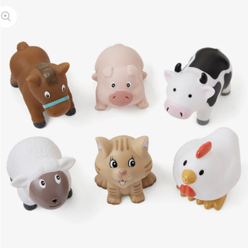 Barnyard Party Squirtie Baby Bath Toys