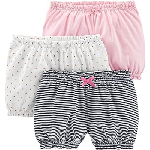 Simple Joys by Carter's Girls 3-Pack Knit Shorts