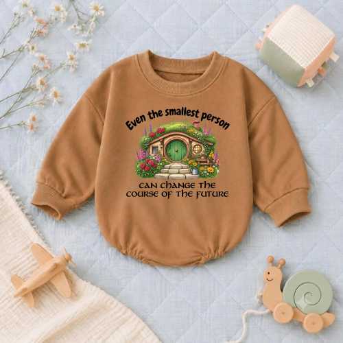 Smallest Person Baby Bodysuit, Fantasy Storybook Romper, Nerd Baby Gift, Bookish Onesie