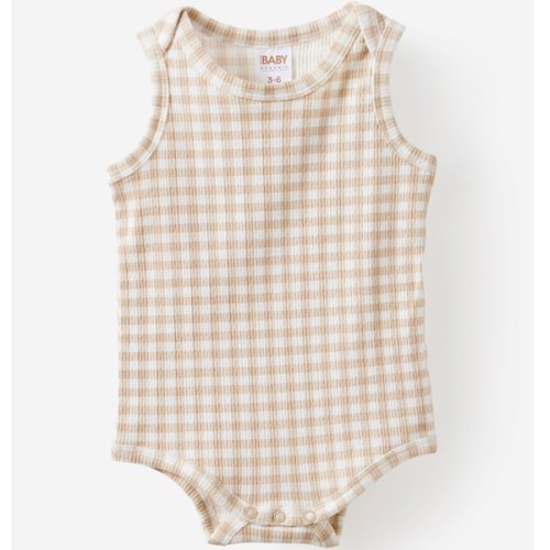 Organic Pointelle Sleeveless Bubbysuit