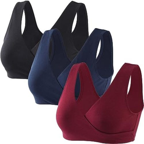 Maternity Nursing Bras, Seamless Maternity Bra for Pregnancy & Breastfeeding, Comfortable Wireless Bra Night Sleep Top