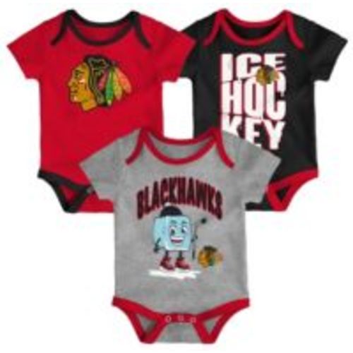 NHL Infant Chicago Blackhawks Multicolor 3-Piece Creeper Header Set | Dick's Sporting Goods