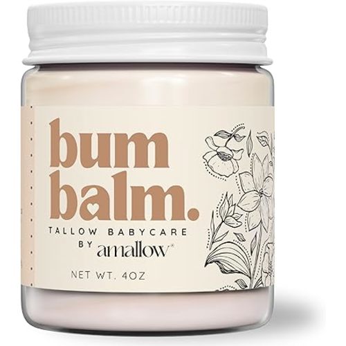 Amallow Baby Bum Balm – Organic Diaper Area Cream | 4 oz