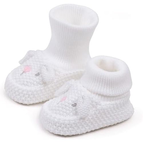 Newborn Baby Boys Girls Cozy Warm Booties Infant Cute Cartoon Knit Soft Socks Shoes for Baby Shower.