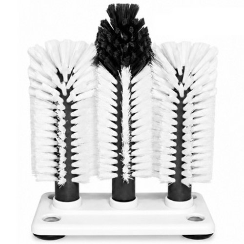 Double Up Bottle Brush - Clean 2 Baby Bottles At Once, Dense Washing Bristles