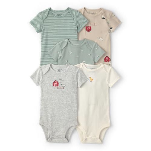 Carter's Baby Boys' 4-pack Short Sleeve Bodysuits