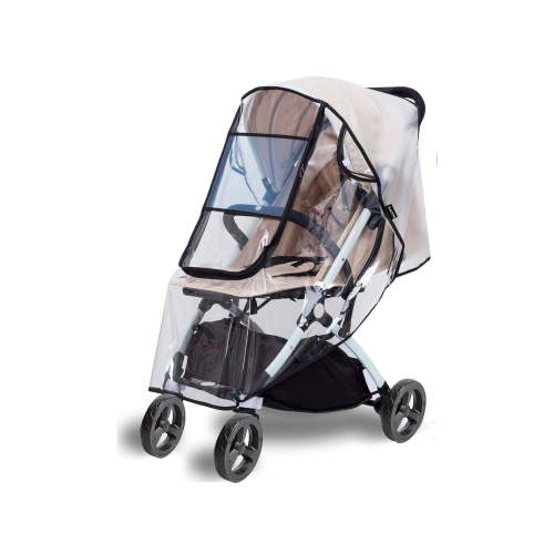 Universal Stroller Rain Cover with Breathable Bug Net