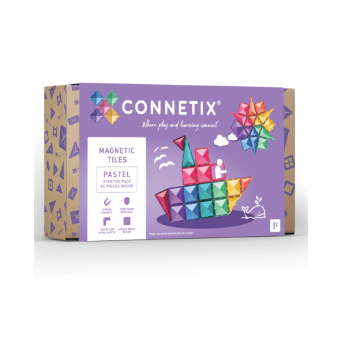 CONNETIX Pastel Starter Pack 64 pc - Magnetic Tiles