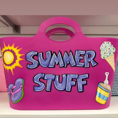 Bath/Beach Tote with Sand Pail