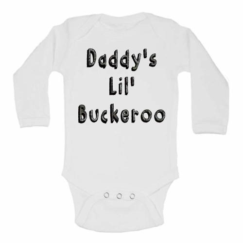 Daddy's Lil' Buckaroo Cowboy CAMO Short Sleeve Baby Romper Bodysuit