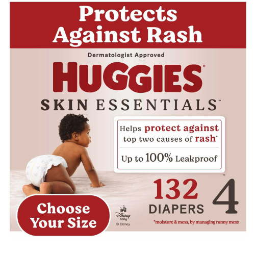 Huggies Skin Essentials Baby Diapers, Sizes 1-6