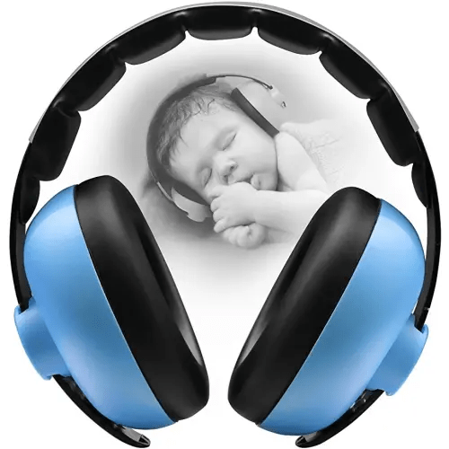 Baby Ear Protection Noise Cancelling Headphones for Babies for 3 Months to 3 Years (Blue)