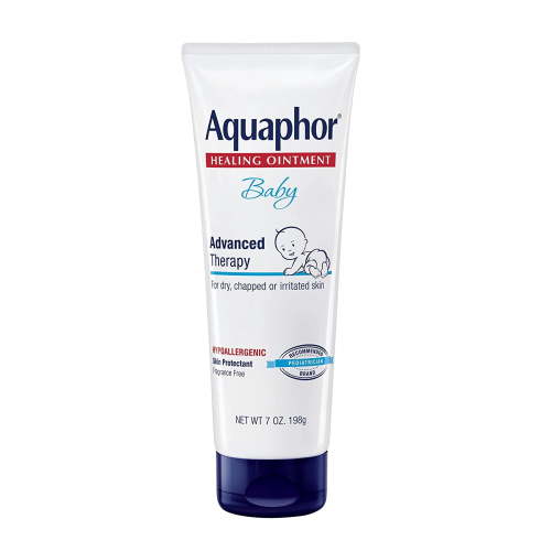 Aquaphor Baby Healing Ointment Advanced Therapy Skin Protectant, Dry Skin, and Diaper Rash Ointment, 7 Oz Tube