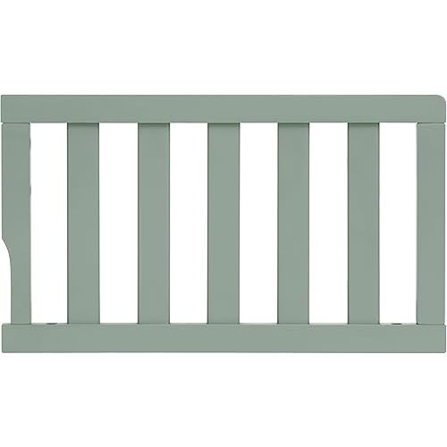 Dream On Me Toddler Guard Rail for Convertible Crib, Solid Wood Bed Rail for Toddler Bed Conversion, Meadow Green