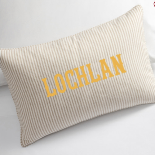 Monogram Name Pillow Cover