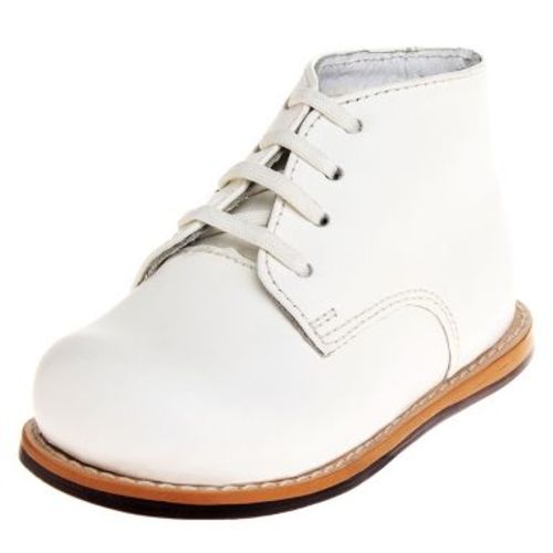 Josmo Unisex Baby Walking Shoes, First Walker Shoes, Genuine Leather Wide Width Infant Shoes, White, Size: 2