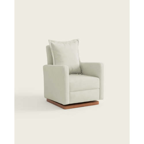 The Dawn Swivel Glider | Celadon Gingham