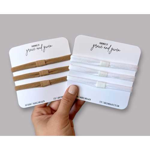 Interchangeable Nylon Headband Sets | Baby Headband | Headbands for Clip Bows | Soft Nylon Headbands | Universal Nylons for Clip Hair Bows