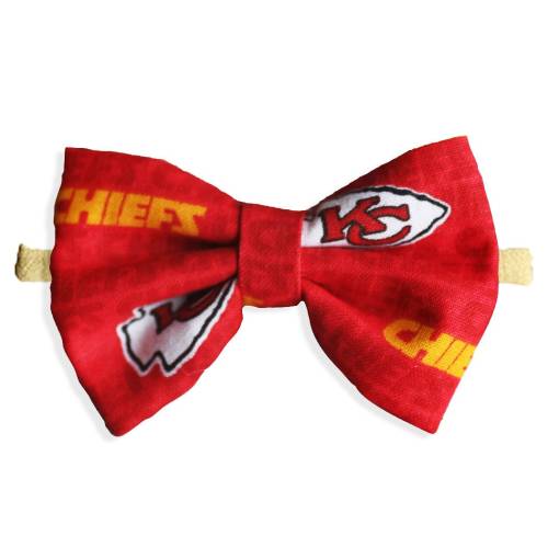 Kansas City Chiefs Baby Girl Nylon Headband Bow Or Clip - Great For Newborn To Toddler