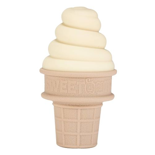 SweeTooth Ice Cream Cone Shaped Baby Teether - Yummy Yellow