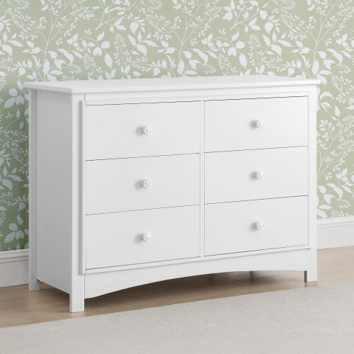 Delta Children Perry 6 Drawer Dresser - Greenguard Gold Certified, Bianca | Wayfair